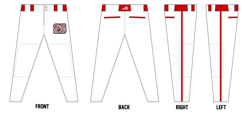 Marysville Hawks Custom Athletic Cut Baseball Pant #BP6D