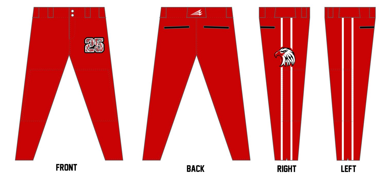 Marysville Hawks Custom Athletic Cut Baseball Pant #BP6F
