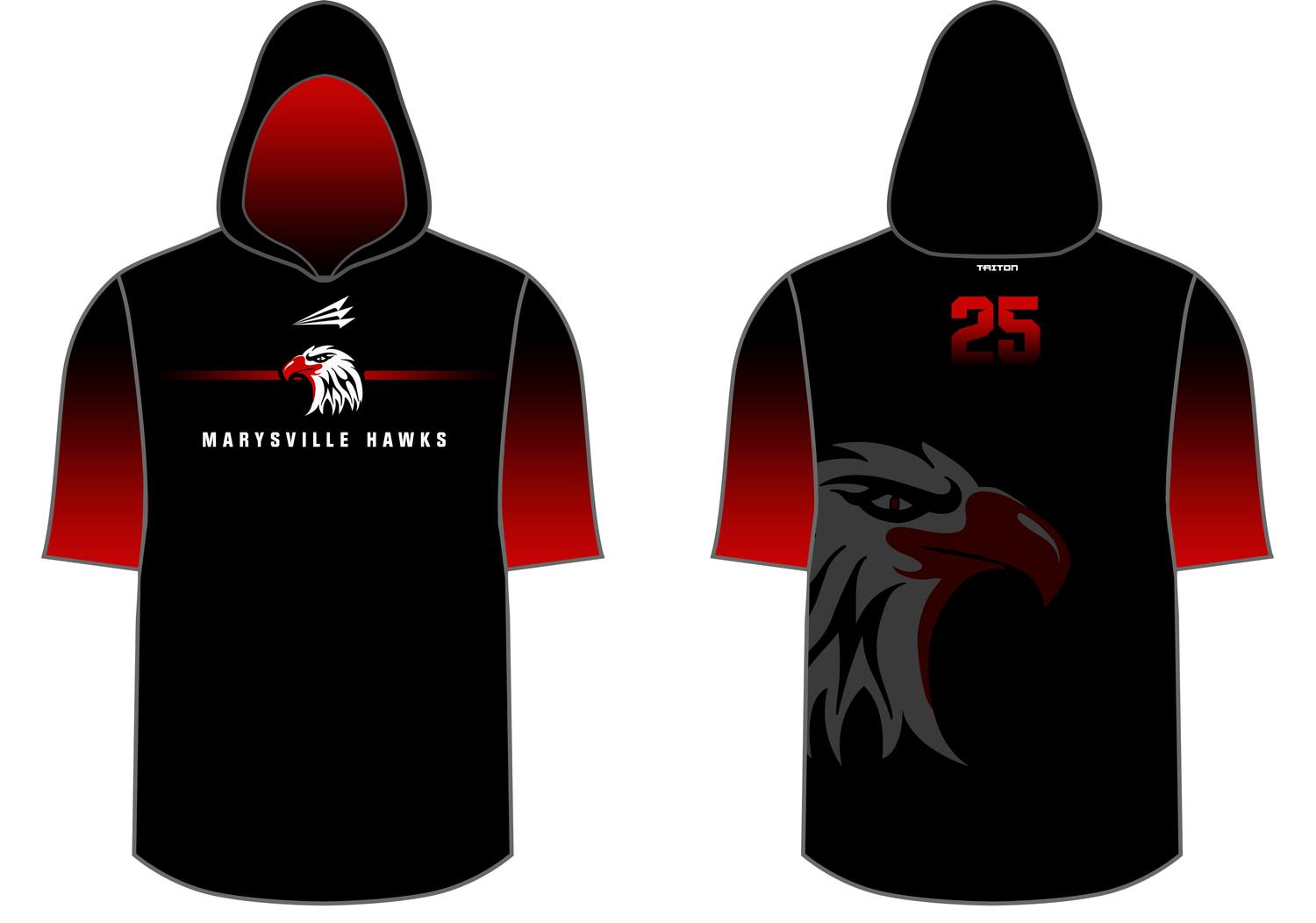 Marysville Hawks Custom Pro Premier Pullover #PP1