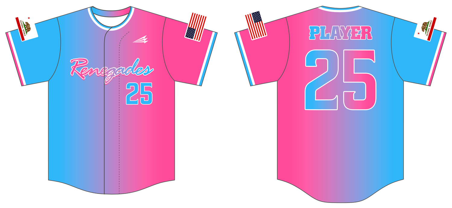 Renegades Custom HexaFlex Baseball Jersey #J1