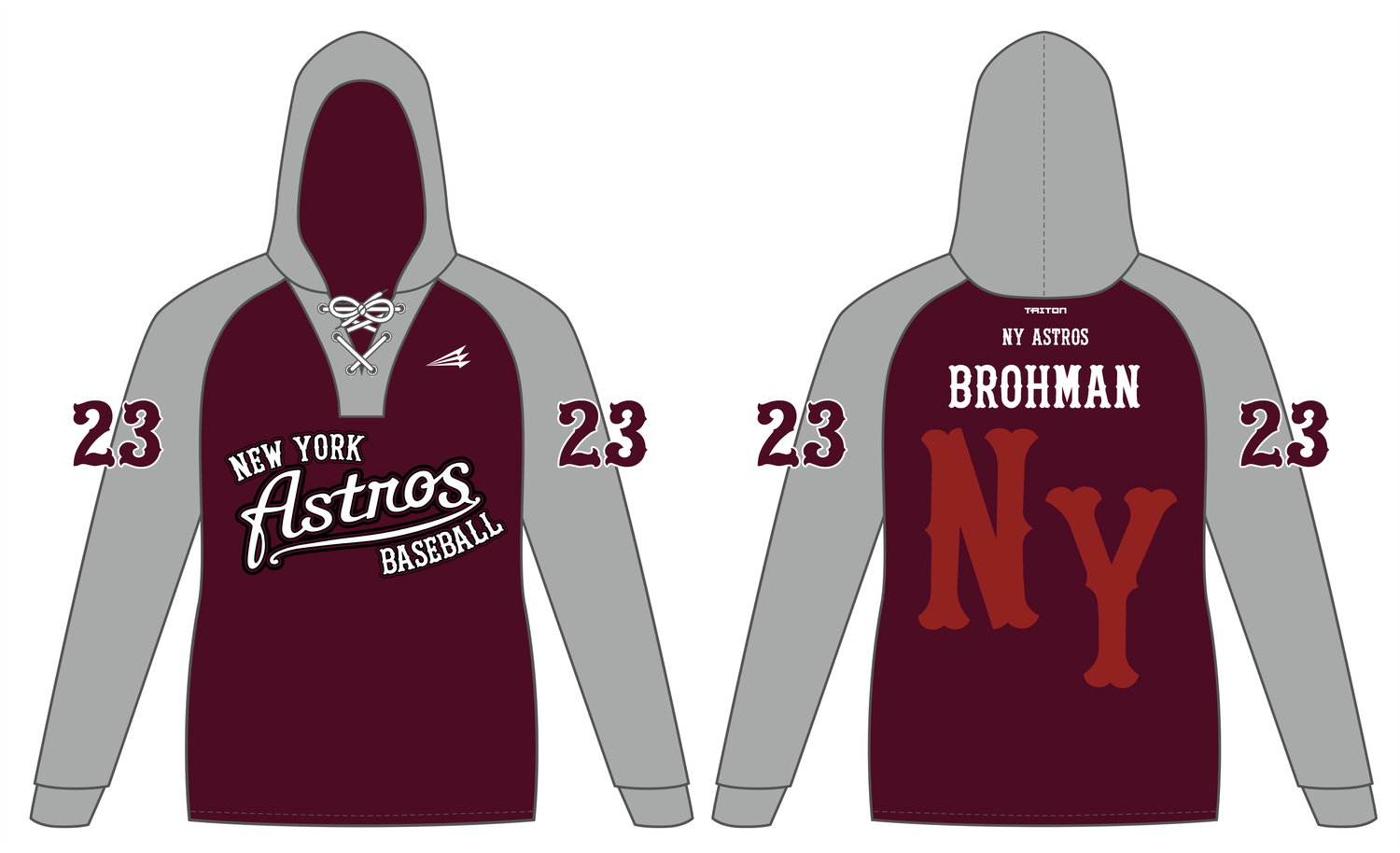 NY Astros Custom Hockey Hoodie #HH5
