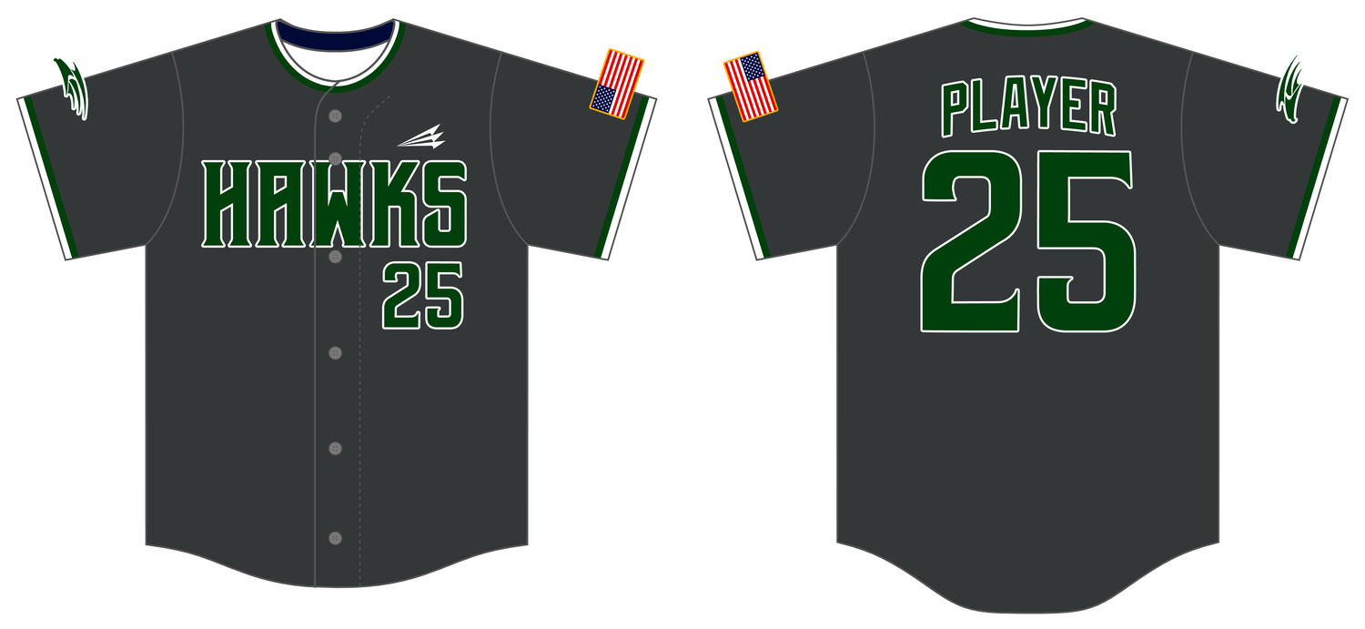 Hawks (Ogle) Custom HexaFlex Baseball Jersey #J3D