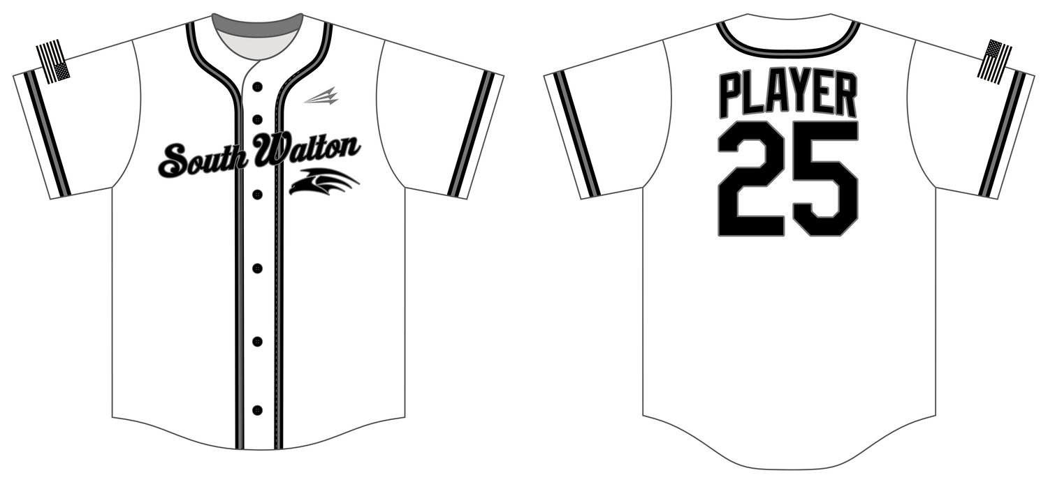 South Walton Hawks Custom HexaFlex Baseball Jersey #J6B
