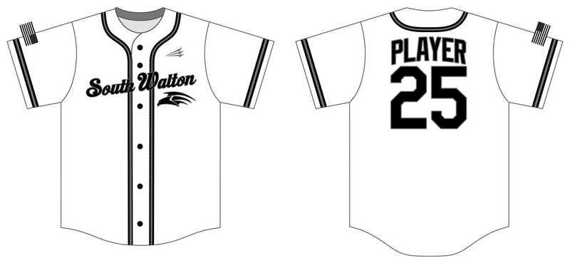 South Walton Hawks Custom HexaFlex Baseball Jersey #J6B