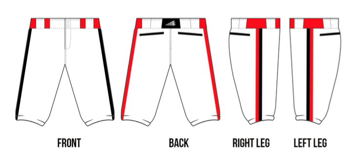 Billtown Rivals Baseball Custom Pants #1B