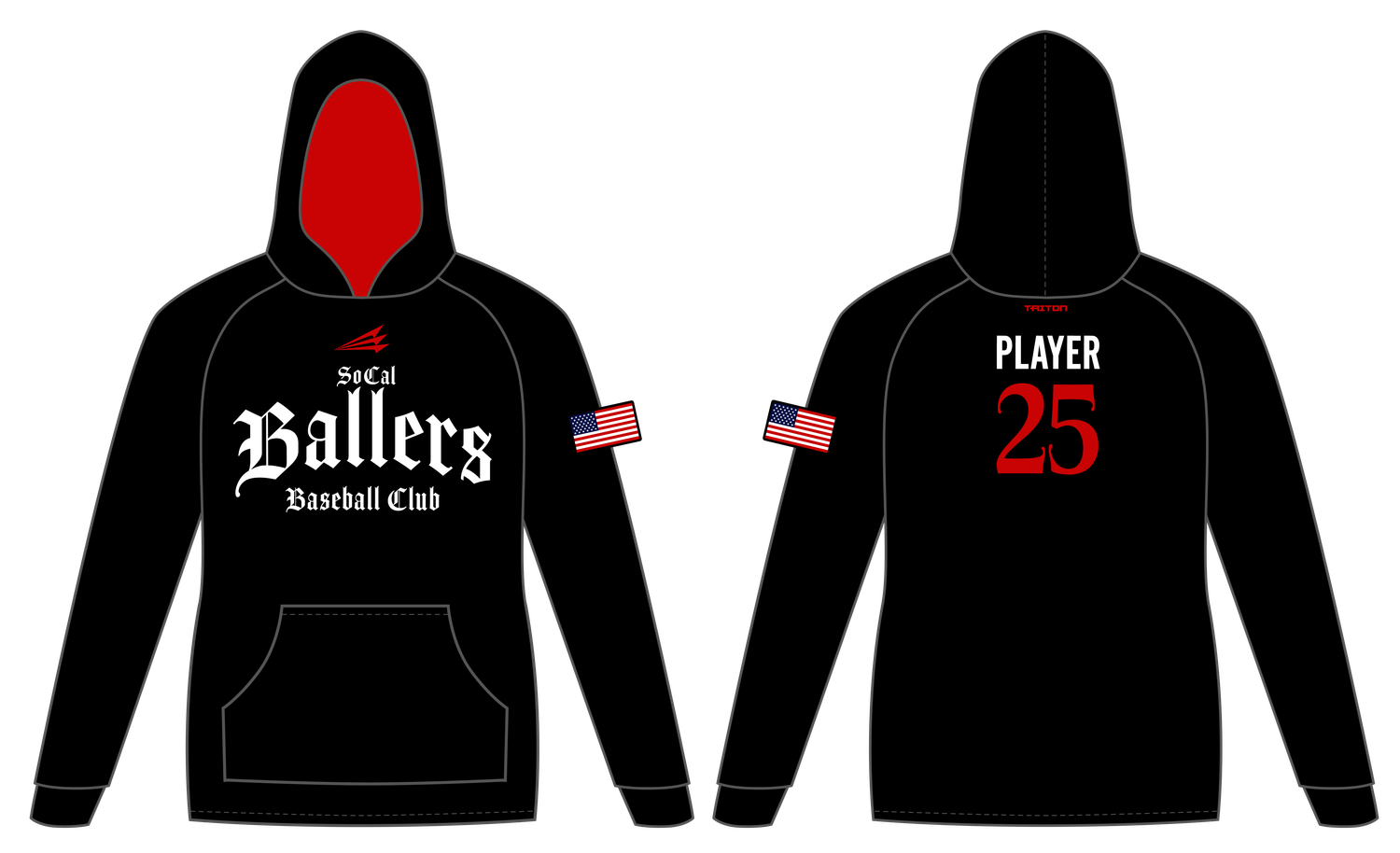 SoCal Ballers Custom Vulcan Hoodie #VH3C
