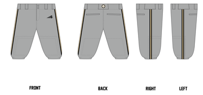 Murray High School Tigers Custom Knicker Baseball Pant #BP3c