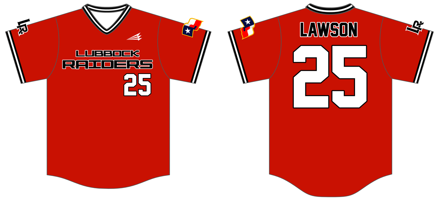 Lubbock Raiders Custom NanoDri Baseball Jersey #J60b