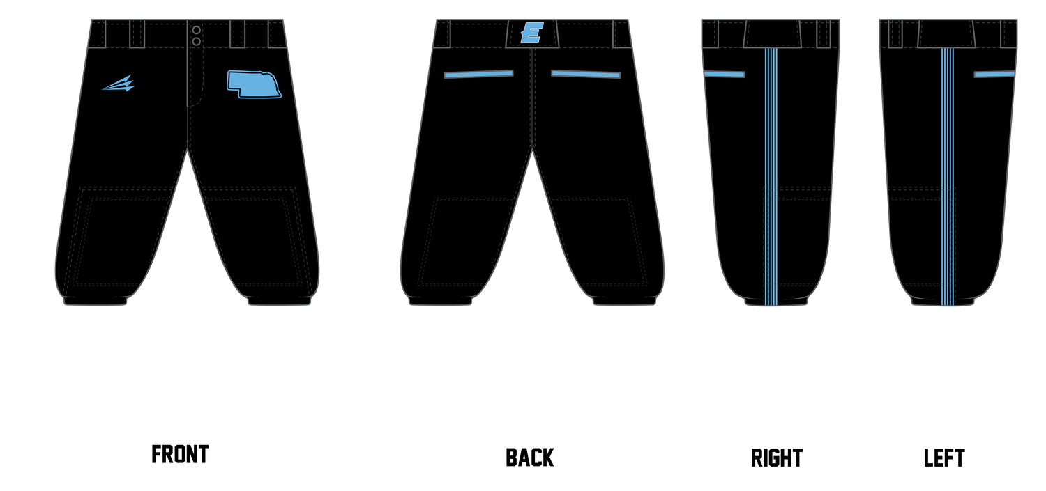 Nebraska Prime Custom Knicker Baseball Pant #BP1IK
