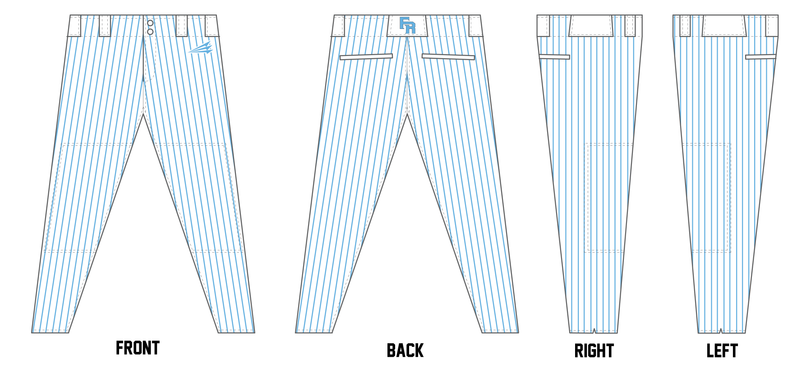 Frozen Rope Custom Athletic Baseball Pant #BP2