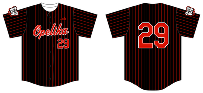 Opelika High School Custom FABRIC Baseball Jersey #J1B