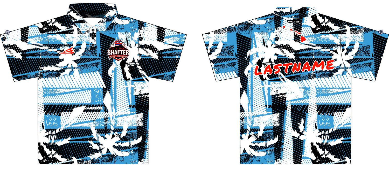 Oahu Jr Bowlers Custom Bowling Polo #HBP61