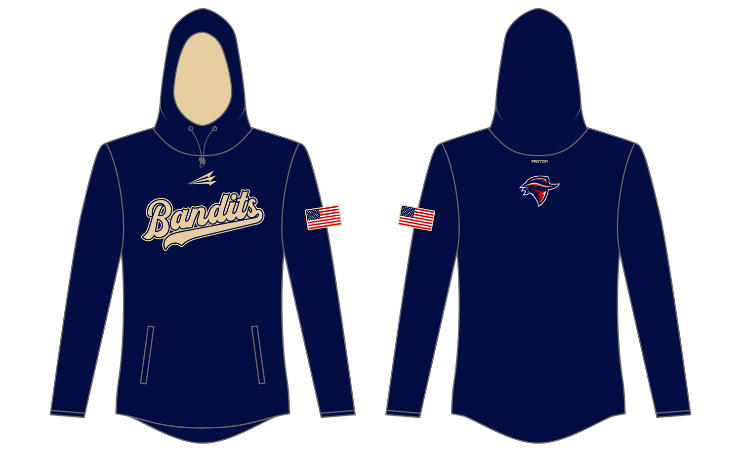 Boise Bandits Custom QuadFlex Hoodie #QF1