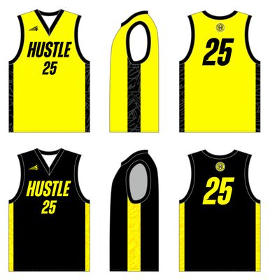 NWI Hustle Custom Reversible HexaFlex Basketball Jersey #J17 , J18