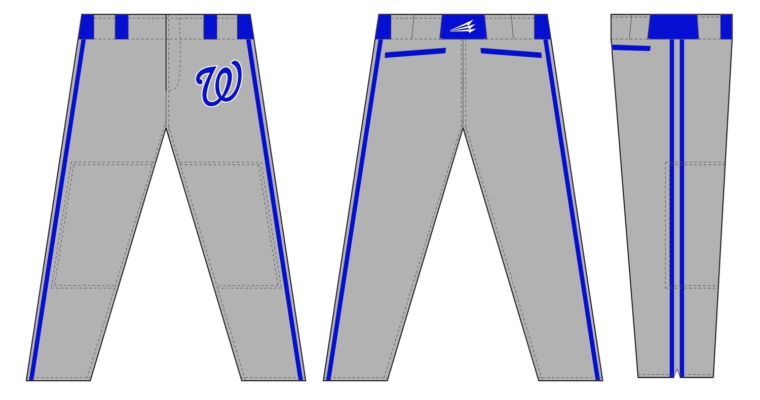 Woodbridge Raiders Custom Baseball Pants Design #2b