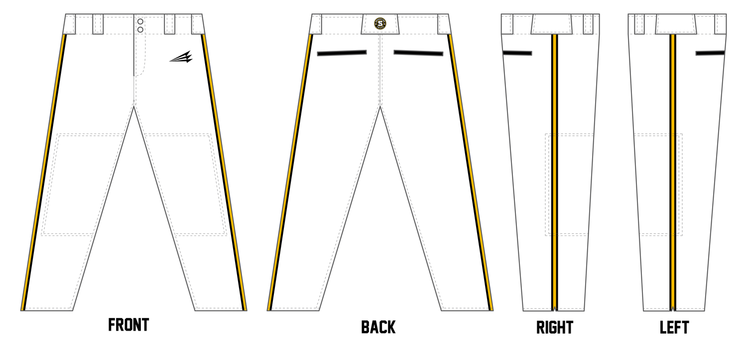 Southeast Iowa Swarm Custom Athletic Cut Baseball Pants #BP1A