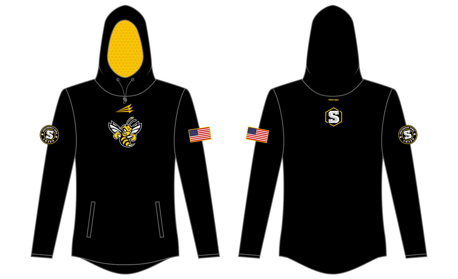 Southeast Iowa Swarm Custom QuadFlex Hoodie #QF1