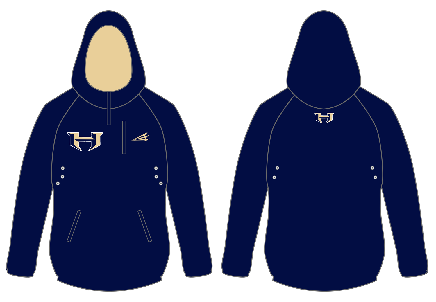 Holt Indians Custom Gladiator Hoodie #GH1