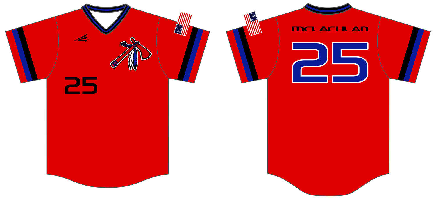 Kansas Blackhawks Custom HexaFlex Baseball Jersey #J3k