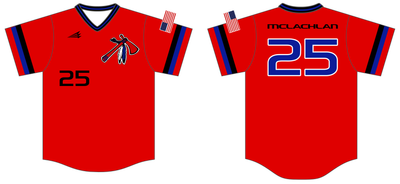 Kansas Blackhawks Custom HexaFlex Baseball Jersey #J3k