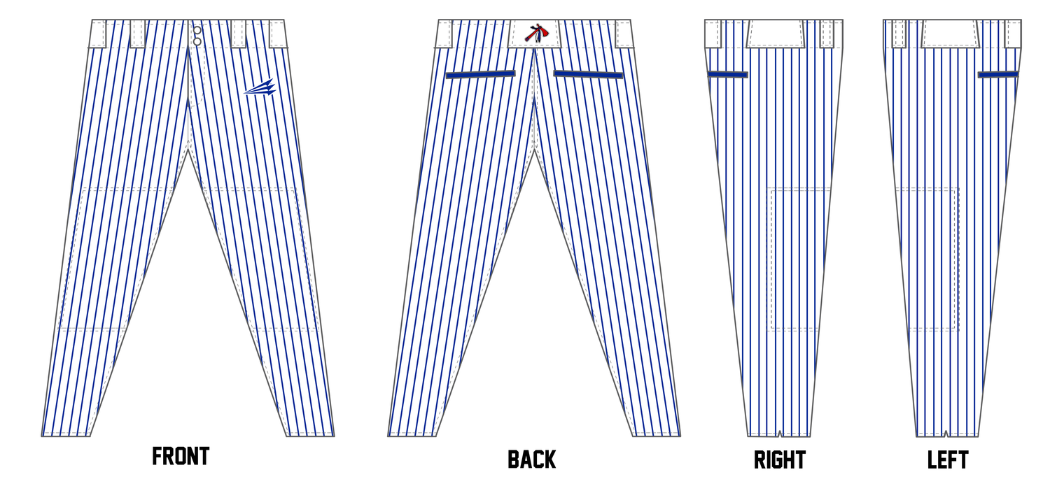 Kansas Blackhawks Custom ProFit Baseball Pant #BP1d