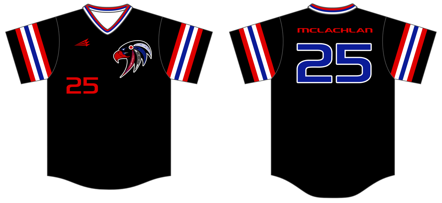 Kansas Blackhawks Custom HexaFlex Baseball Jersey #J3j
