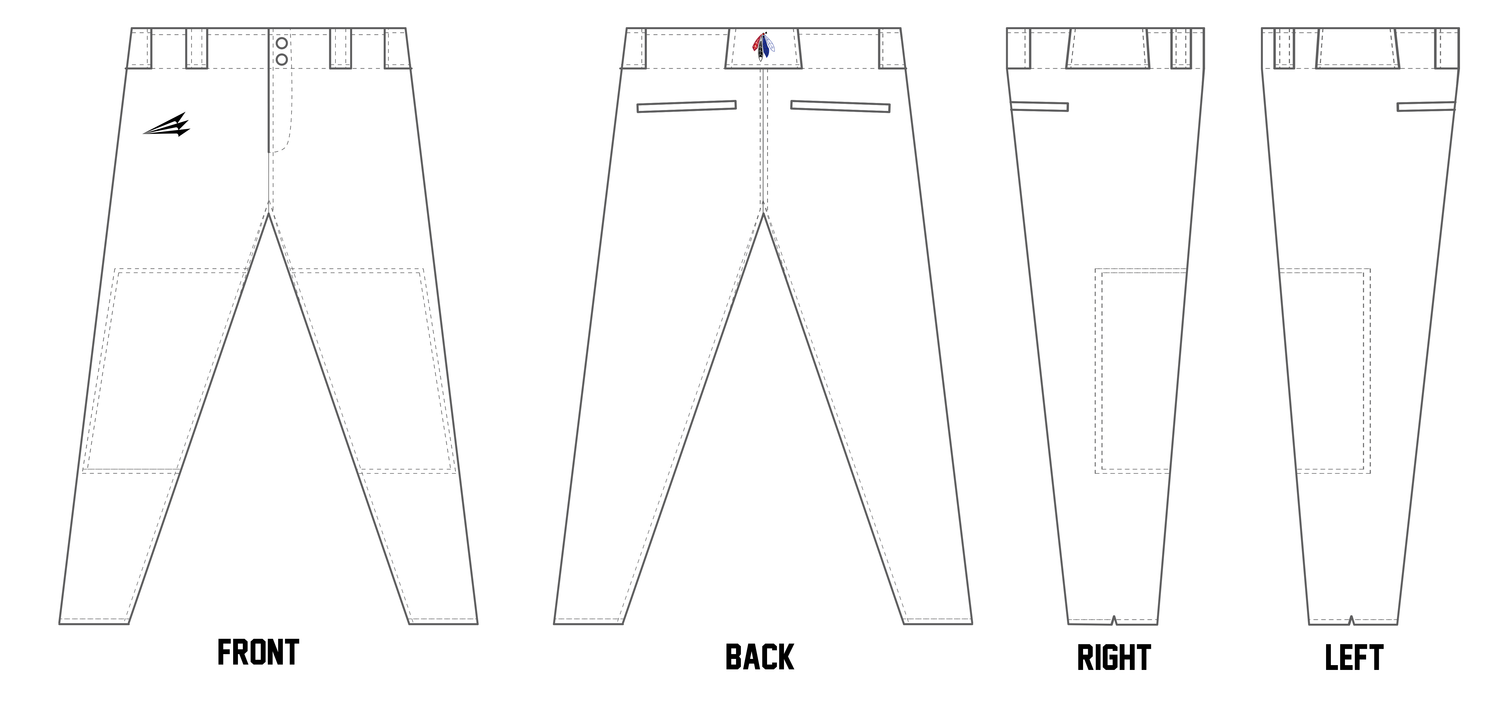 Kansas Blackhawks Custom ProFit Baseball Pant #BP1f