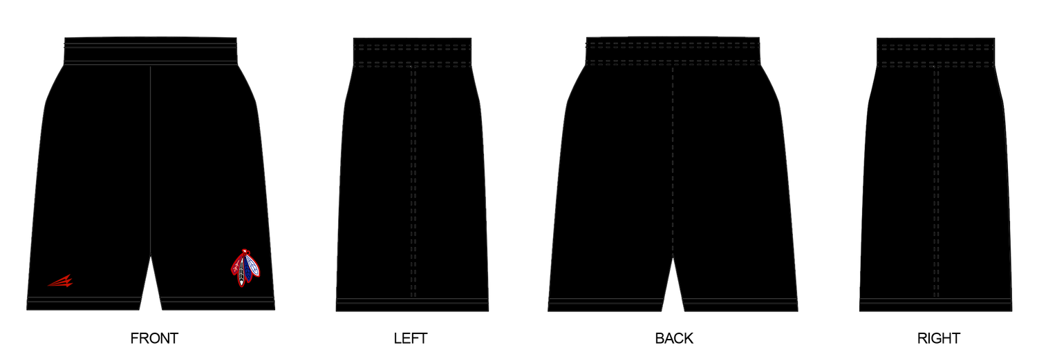 Kansas Blackhawks Custom Revolution Pocket Shorts #RV3