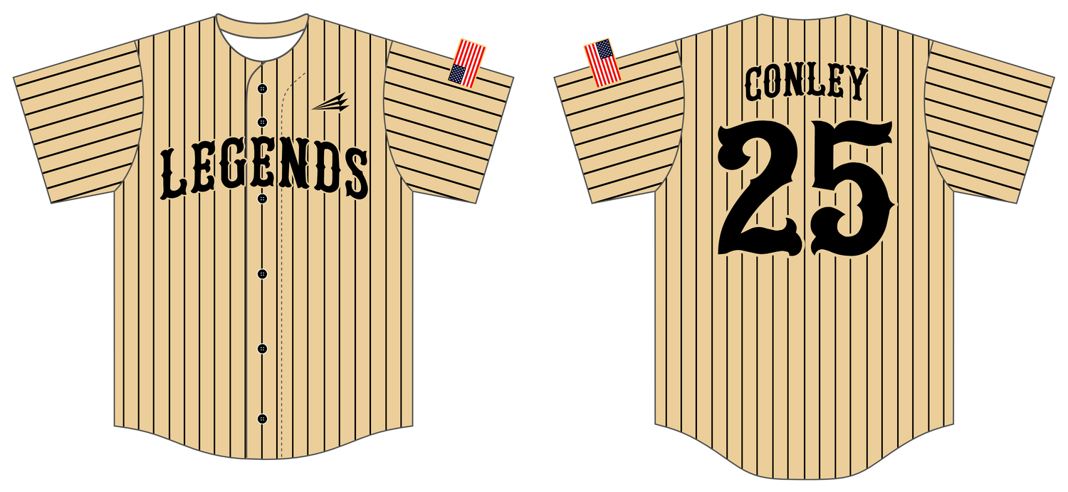 Lost Coast Legends Custom HexaFlex Baseball Jersey #J5f