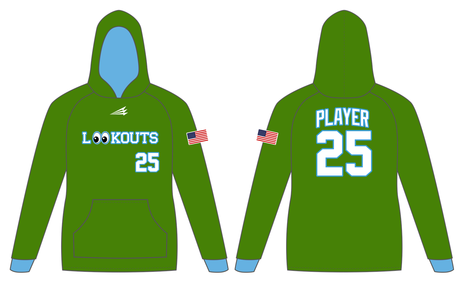 Las Vegas Lookouts Custom Vulcan Hoodie #VH1