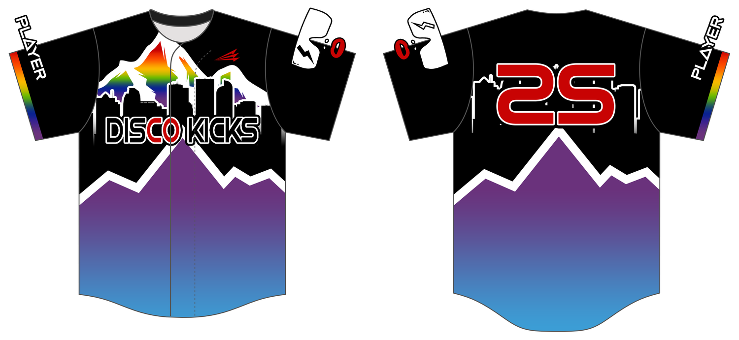 Disco Kicks Custom Hexaflex Baseball Jersey #J5D