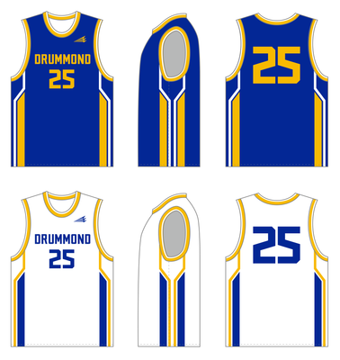 Drummond Bulldogs Custom Reversible NanoDri Basketball Jersey #J5 &amp; J6