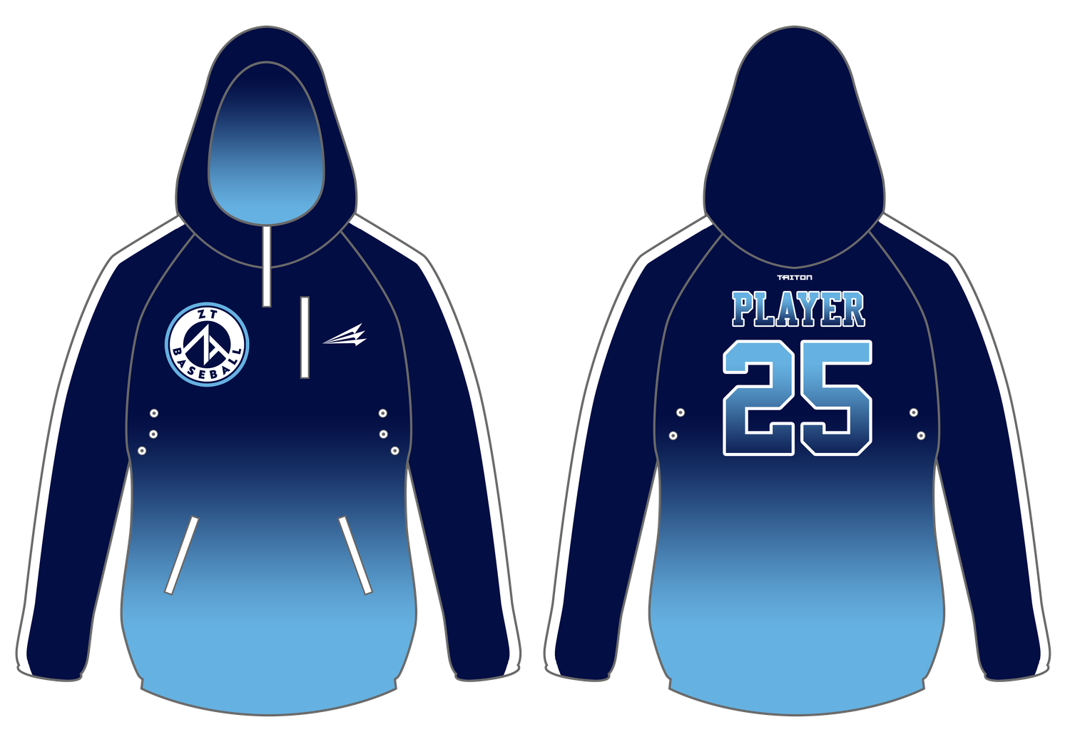 ZT Prospects Custom Gladiator Hoodie #GH1B