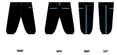 St. Clair Diamond Kings Custom Knicker Baseball Pant #BP3BK
