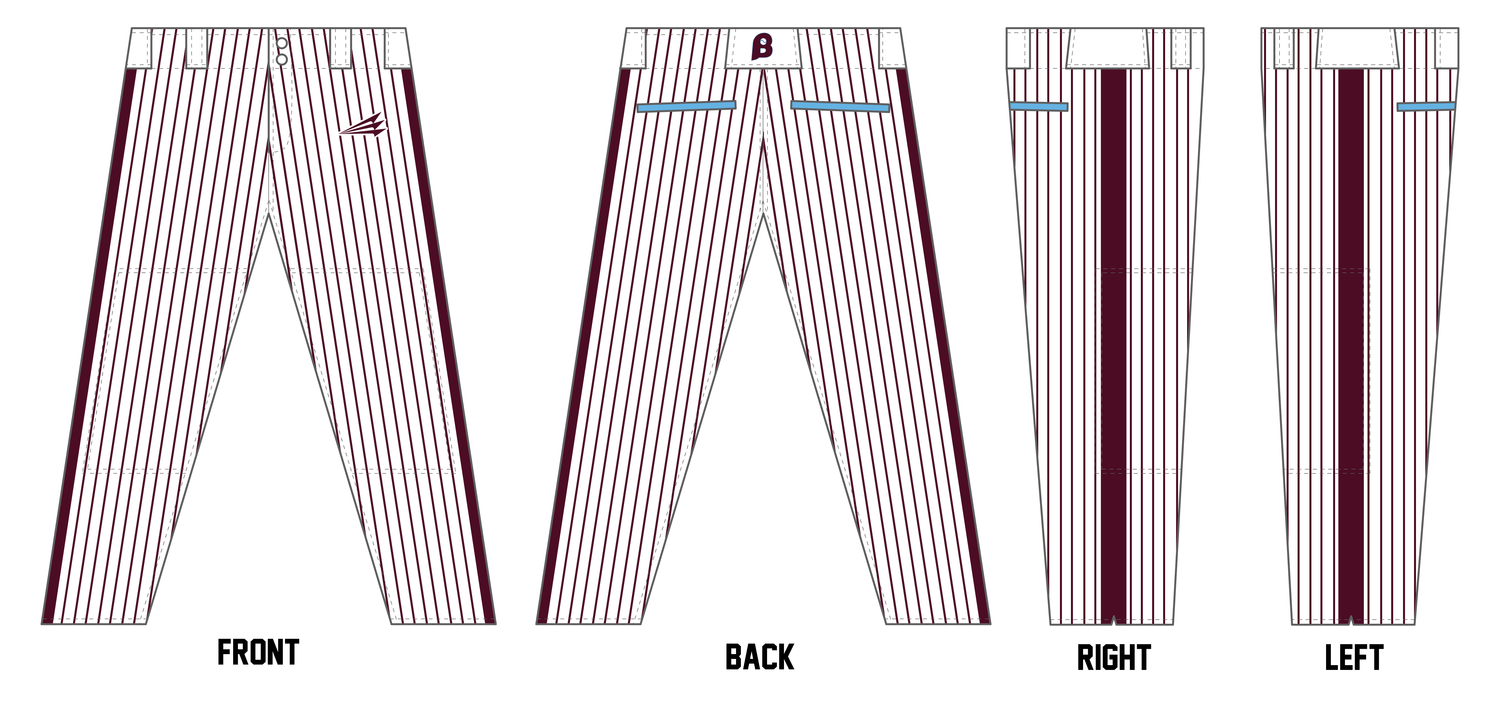 Buffalo Rake of WNY Custom Athletic Baseball Pant #BP1a
