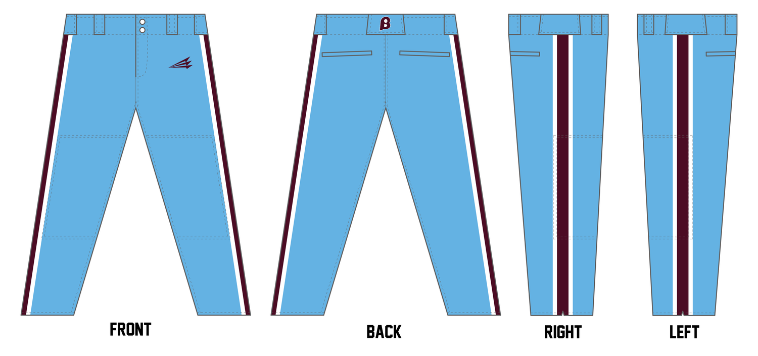 Buffalo Rake of WNY Custom Athletic Baseball Pant #BP3a