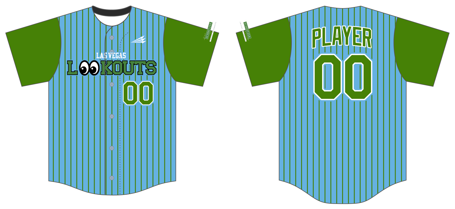 Las Vegas Lookouts Custom NanoDri Baseball Jersey #J5