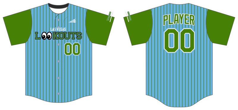 Las Vegas Lookouts Custom NanoDri Baseball Jersey #J5