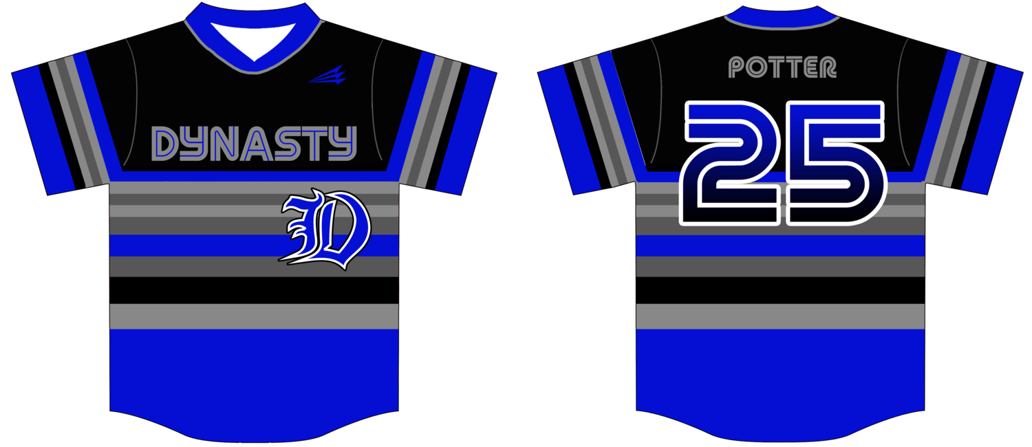Dynasty Black Custom Baseball Jersey Design #1B