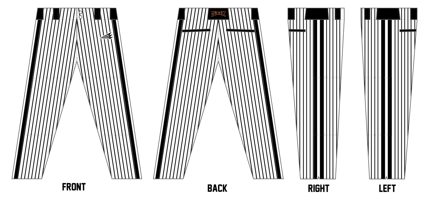 Freeport Stix Custom Athletic Cut Baseball Pants #BP1
