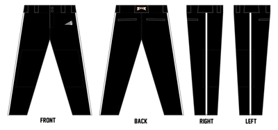 Freeport Stix Custom Athletic Cut Baseball Pants #BP2