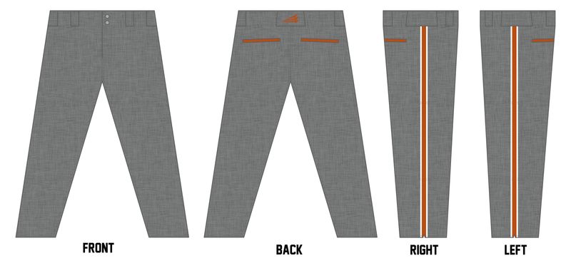 Fishtown Bulls Custom Athletic Cut Baseball Pant #BP1B