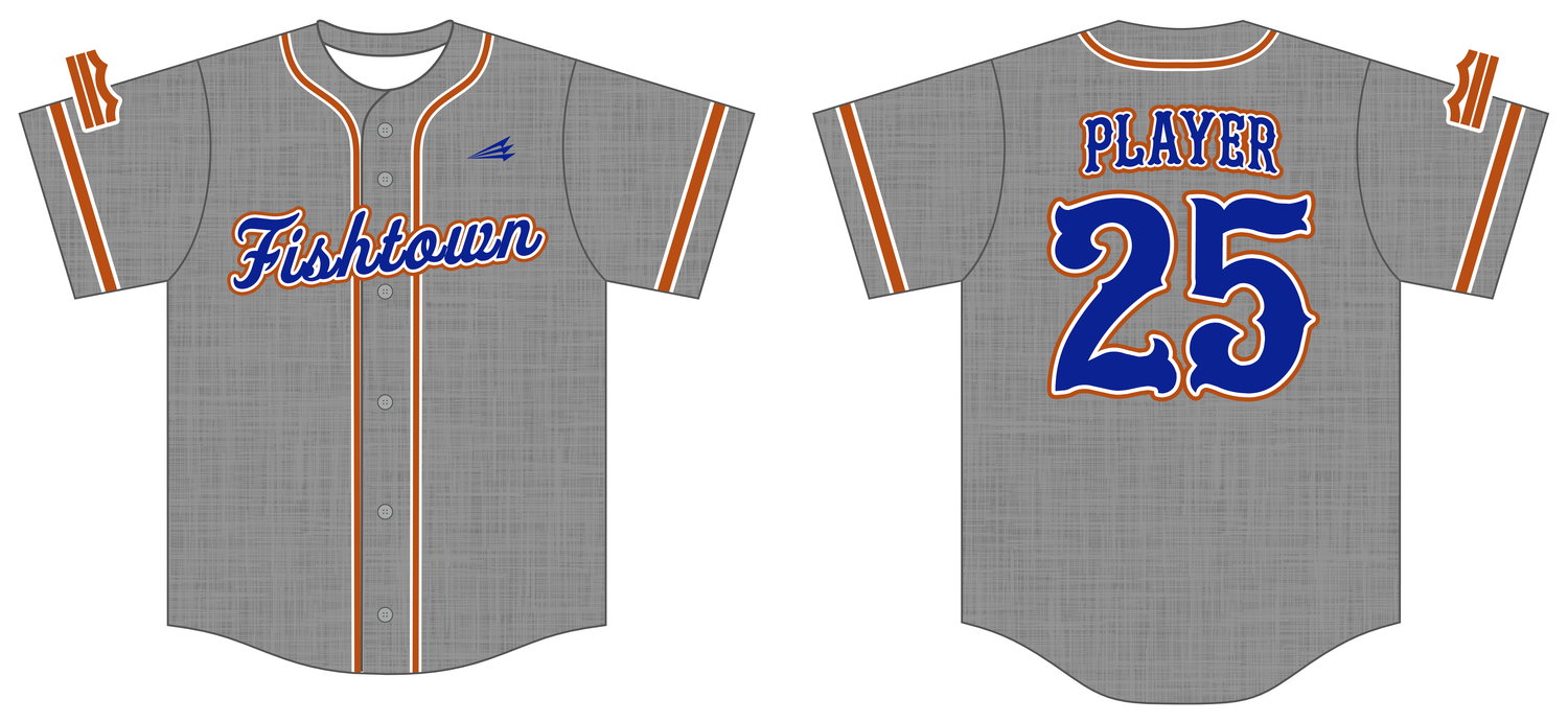 Fishtown Bulls Custom NanoDri Baseball Jersey #J1E