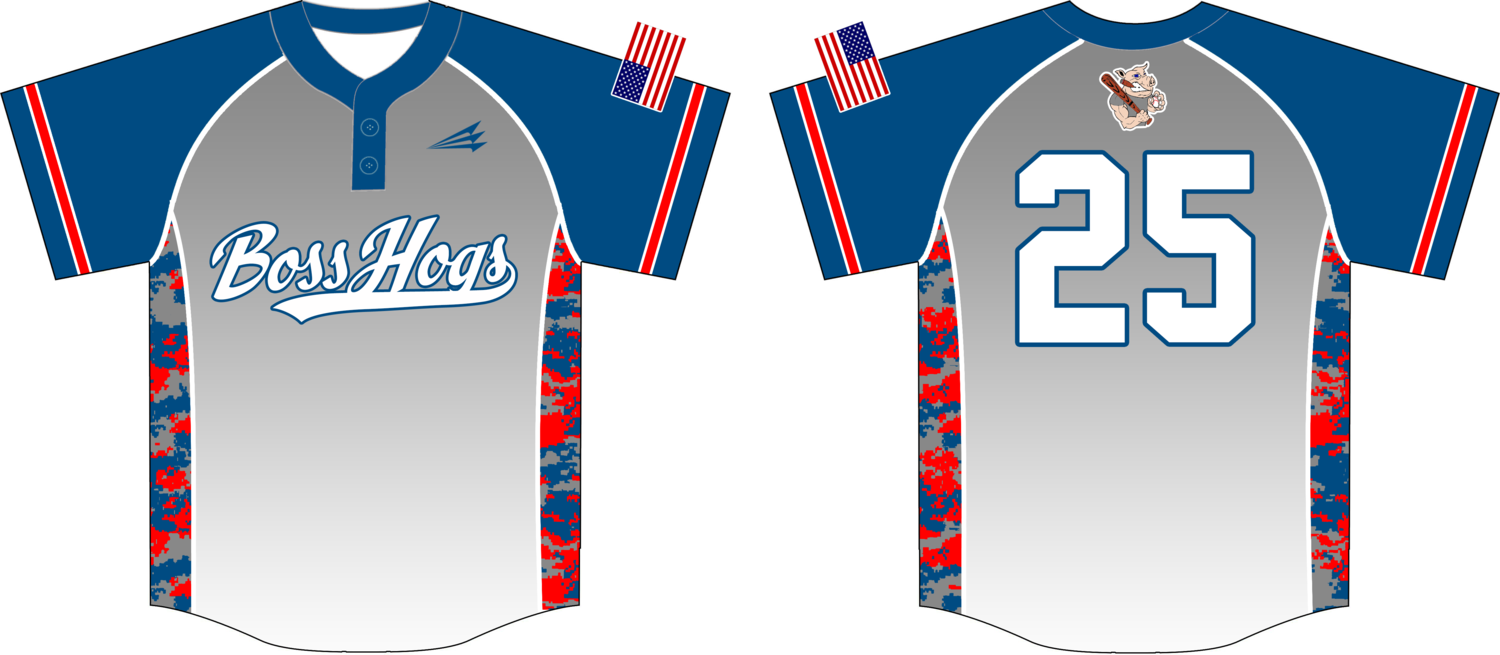 Boss Hogs Custom Baseball Jersey #4c