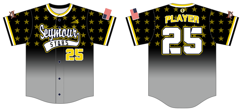 SEYMOUR STARS Custom HexaFlex Baseball Jersey #J3I