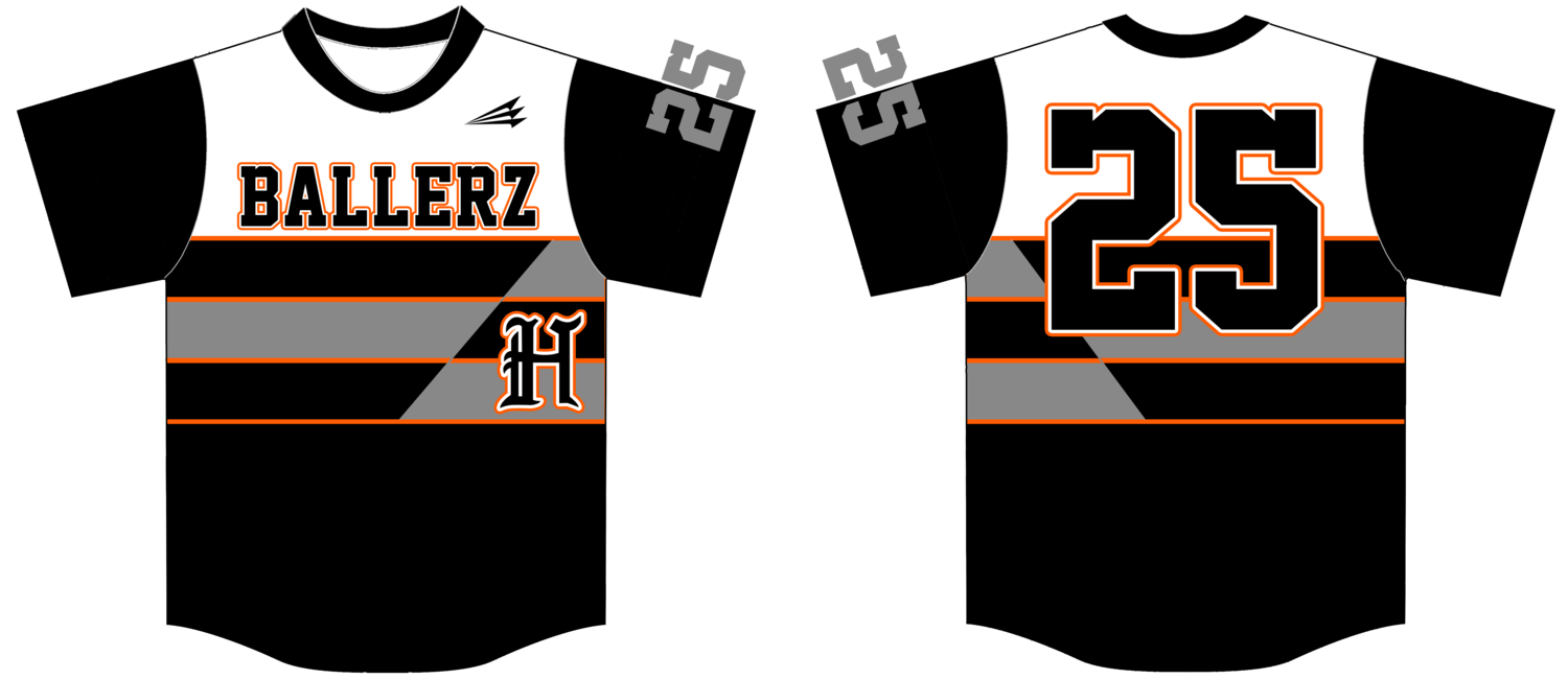 Hoover Ballerz Custom Baseball Jersey Design #1C