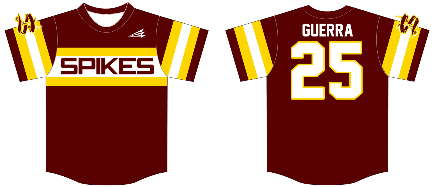 Deer Park Spikes Custom Baseball Jersey Design #5B