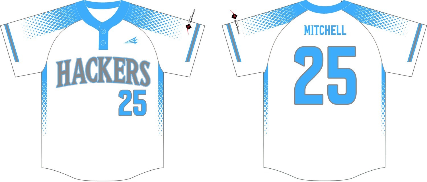 Hub City Hackers Custom Baseball Jersey #2b