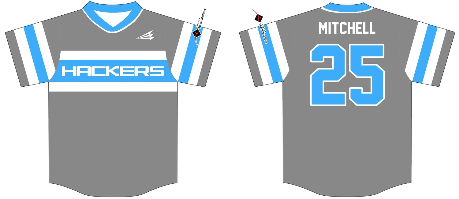 Hub City Hackers Custom Baseball Jersey #4