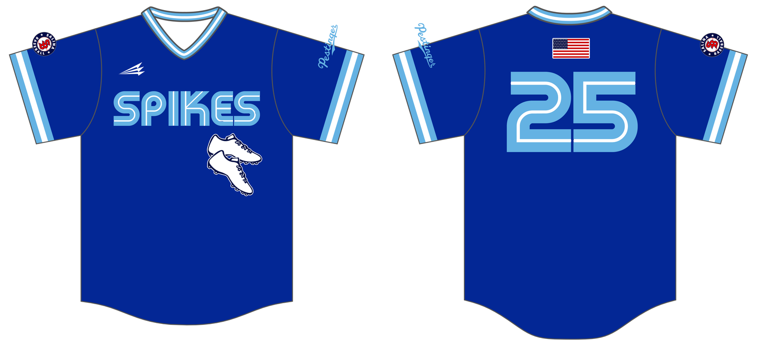 Salina Spikes Custom HexaFlex Baseball Jersey #J58d